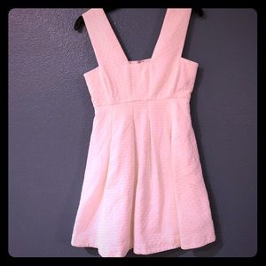 Express Dress white skater mini 0 textured